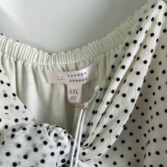 NWT XXL LAUREN Conrad poka dot dress. A265 - Picture 4 of 6